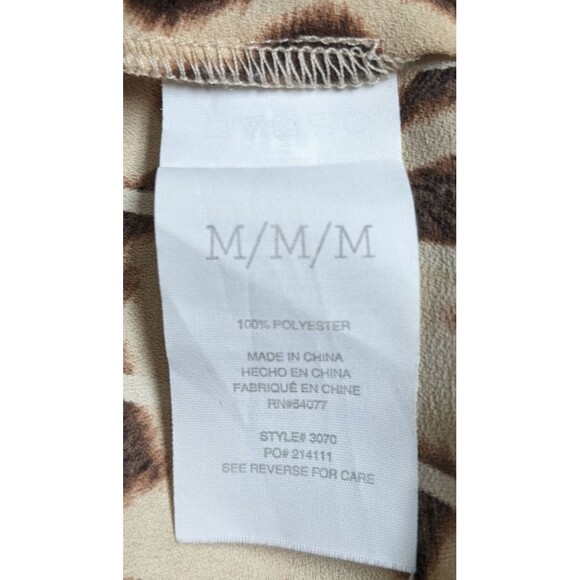 Women's Cabi #3070 Ginger Sleeveless Leopard Print Zip-Back Top Shell SZ Medium - Picture 9 of 10